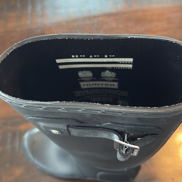 Matte Black Hunter Boots - Size 7 - Picture 12 of 12